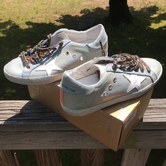 Golden Goose Superstar Sneaker Shiny Jean White 38 - Picture 3 of 10